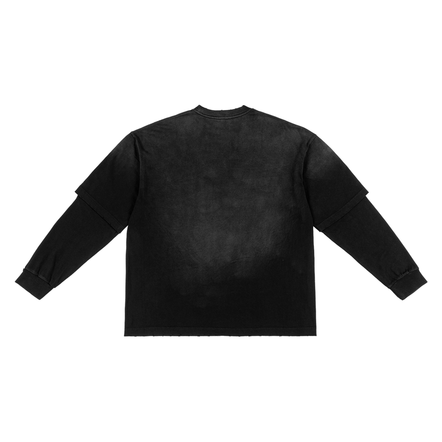 KURAYAMI “Sunless” Frayed Two-Piece Tee