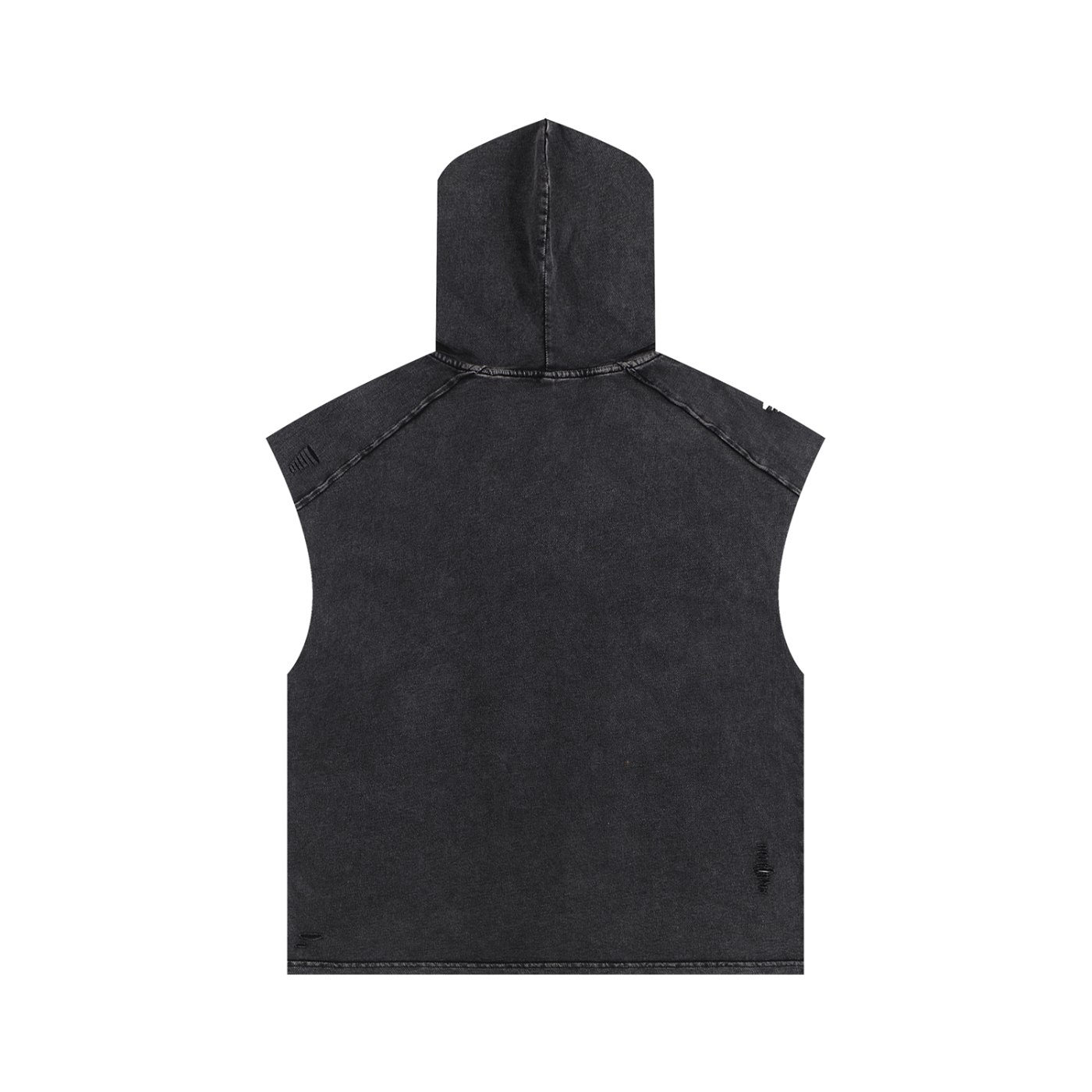 KURAYAMI “Ash Temple” Snow-Washed Hooded Tank