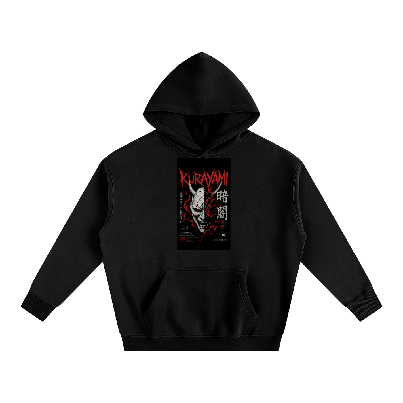KURAYAMI “Shadow Ronin” Oversized Fleece Hoodie