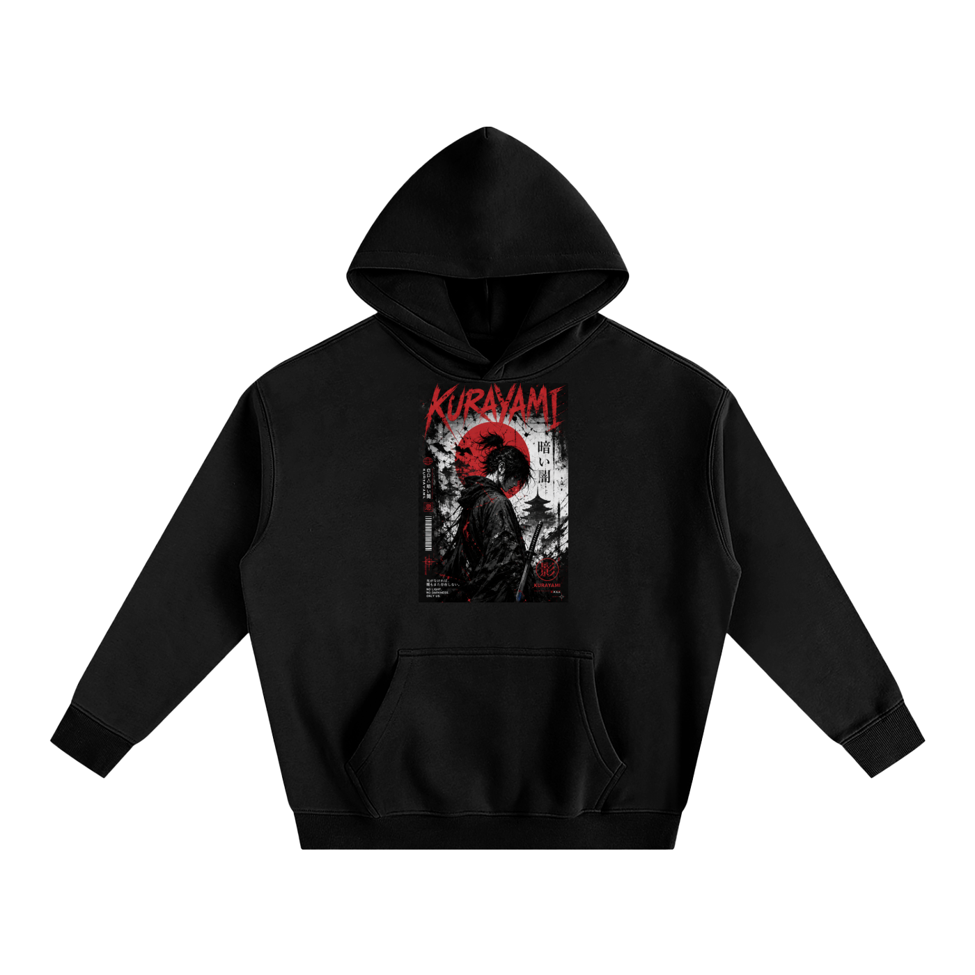 KURAYAMI “Tokyo Static” Oversized Fleece Hoodie