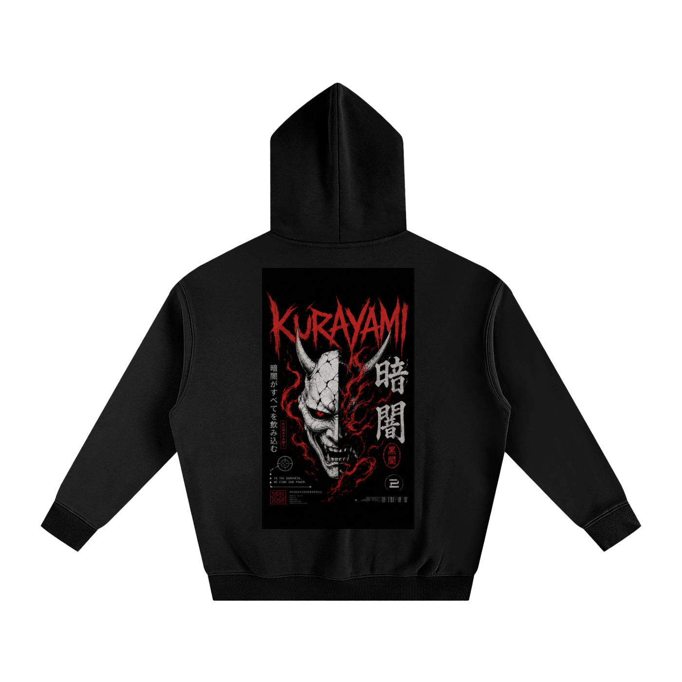 KURAYAMI “Shadow Ronin” Oversized Fleece Hoodie