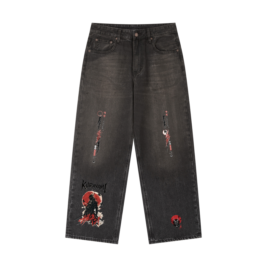 Vintage Wash Heavyweight Denim Jeans